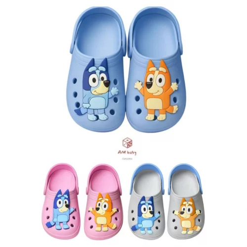🛍️Sandalia Babuche Infantil Papete Bluey e Bingo Confortavel Leve