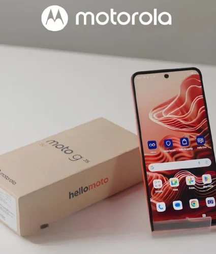 Smartphone Motorola Moto G35 5g - 256gb 12gb (4gb Ram+8gb Ram Boost) E Camera 50mp Com Ai Nfc Tela 6.7 Com Superbrilho - Coral - Vegan Leather