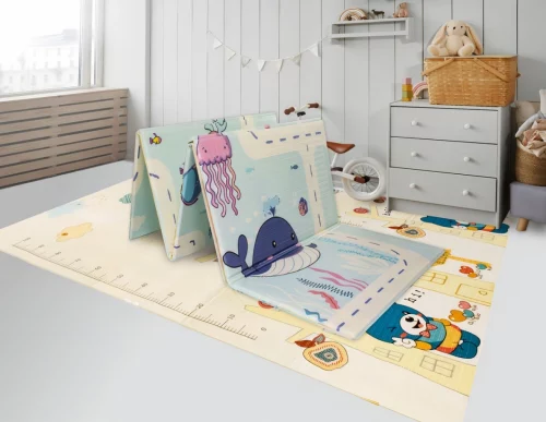 🚨 Tapete Infantil de Atividades Tatame Emborrachado Dobrável Xpe