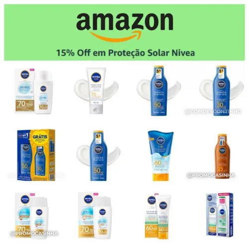 🔥15% OFF em Proteção Solar Nivea 🔥 🔥15% OFF em Proteção Solar Nivea 🔥