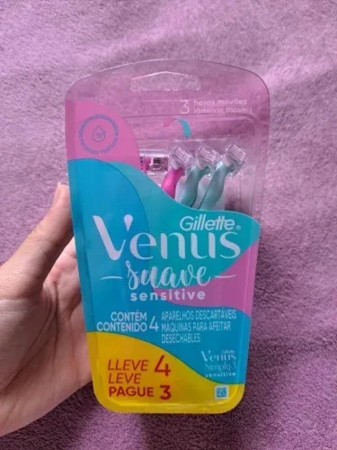 4 Unidades Gillette Venus Suave Sensitive Pele Sensível
