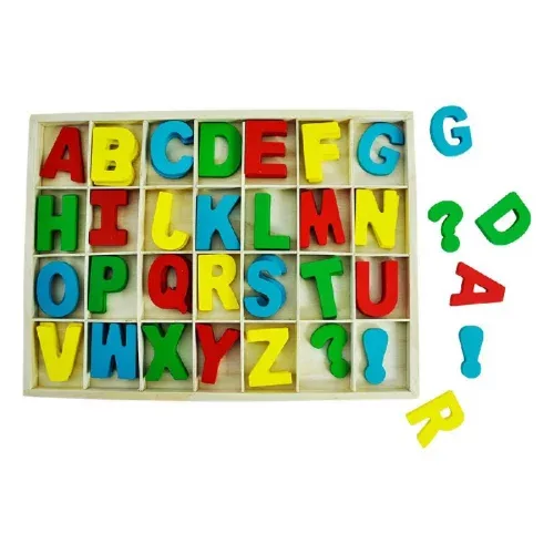 Alfabeto Didático Aprenda Brincando Letras Madeira DM Toys