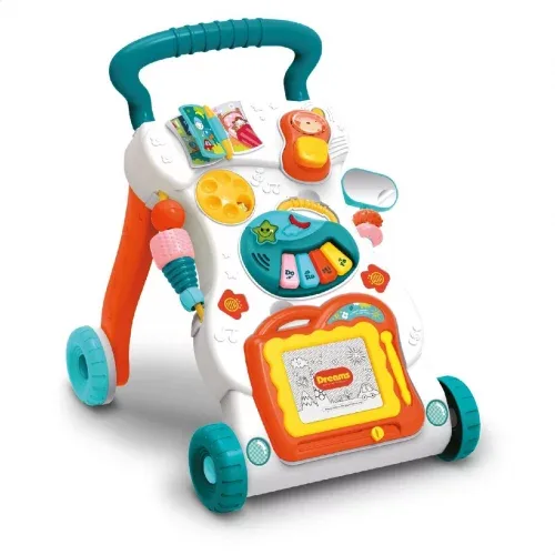 Andador Musical Empurrador Educativo para Bebê - Atentu