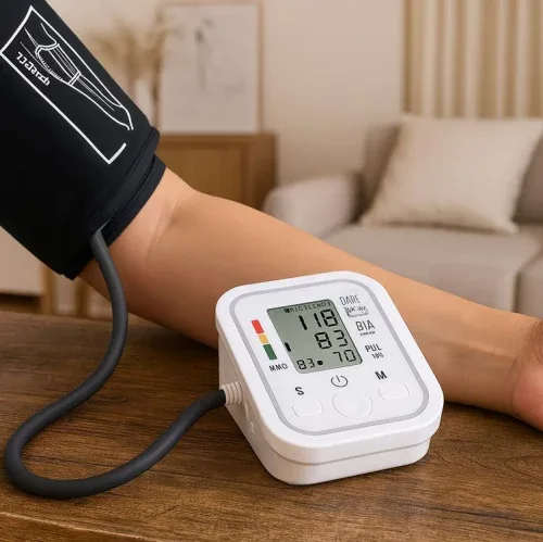 Aparelho Medidor Profissional Pressão Arterial Digital Braço Branco