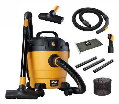 Aspirador De Pó E Água Wap Gtw 10 Compacto 1400w 10 Litros Amarelo/preto