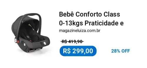 Bebê Conforto Class 0-13kgs Praticidade e Segurança Multikids Baby - BB176