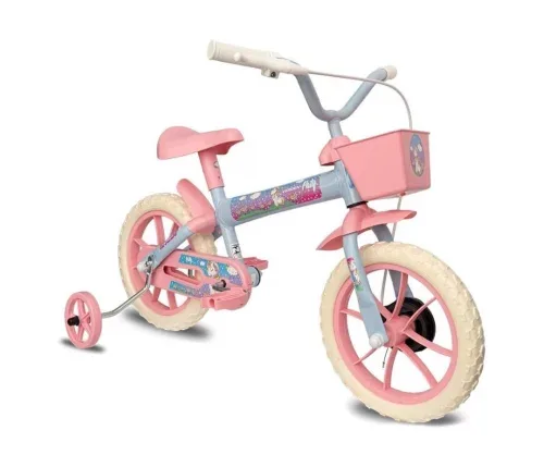 Bicicleta Infantil com cestinha e rodinhas Verden Paty - Aro 12
