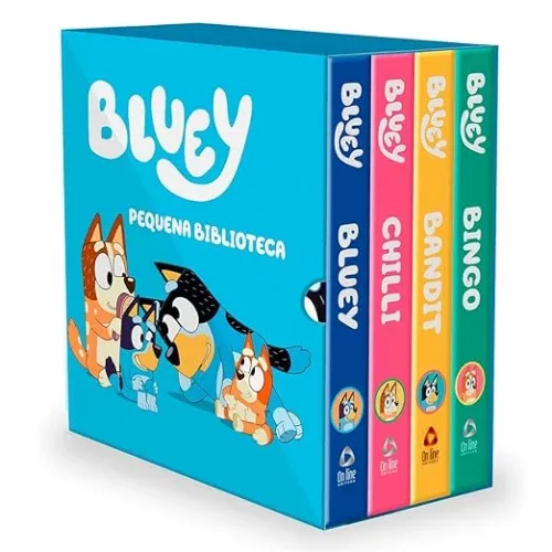 Bluey Pequena Biblioteca da Bluey - Box com 4 livrinhos