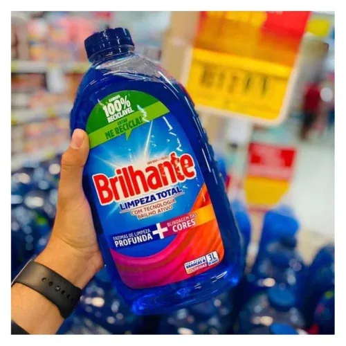 Brilhante Limpeza Total - Lava Roupas Líquido 3L