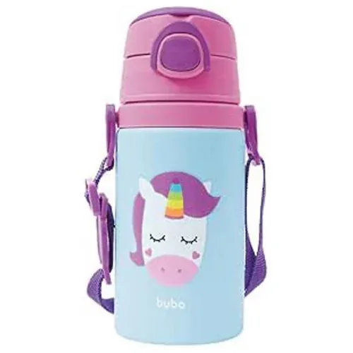 Buba Garrafinha De Aluminio Animal Fun Unicórnio 400ml
