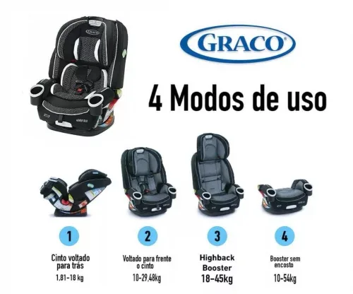 Cadeira infantil para carro Graco 4Ever DLX 4-in-1 Cadeira infantil para carro Graco 4Ever DLX 4-in-1