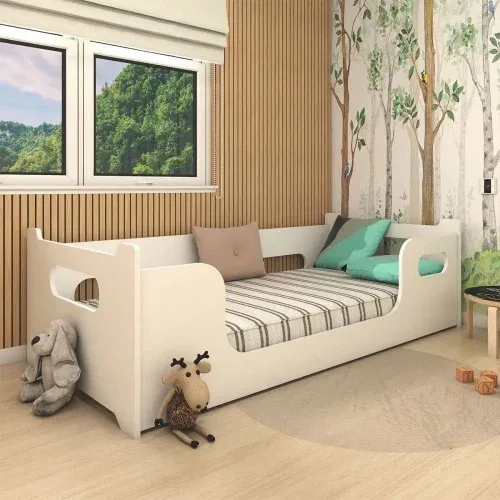 Cama Infantil Montessoriana Doce Soninho Branco - Panorama Móveis