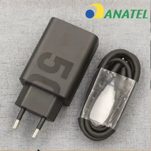 •⁠  Carregador Super Turbo 50W Ultra Rápido Tipo C e USB Com Carregamento Rápido + Cabo Tipo C Compatível Com Todos Os Dispositivos, Android, Ios 15/16, Xiaomi - Todos Dispositivos Smartphonees