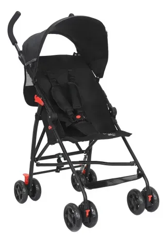 Carrinho de Bebê Passeio Guarda Chuva MOVEE Maxi Baby - Preto