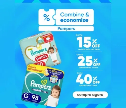 Combine e Economize em Pampers