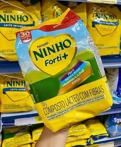 Composto Lácteo Nestlé Ninho Forti+, Pacote, 750g