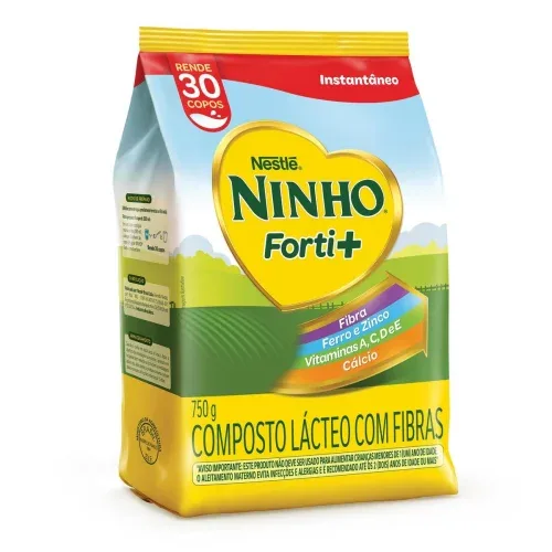 Composto Lácteo, Nestlé, Ninho Forti+, Pacote, 750g