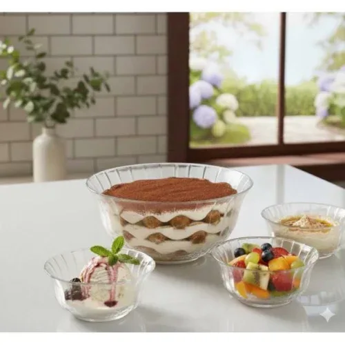 Conjunto De Bowls De Vidro Konia  7 Peças Transparente