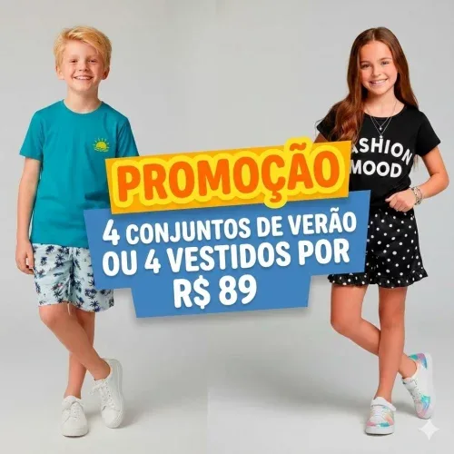 Conjuntos infantis ou Vestidos
