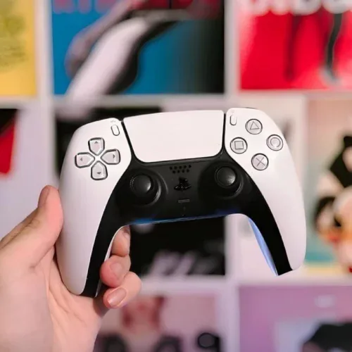 Controle Joystick Sem Fio Sony Playstation Dualsense Branco