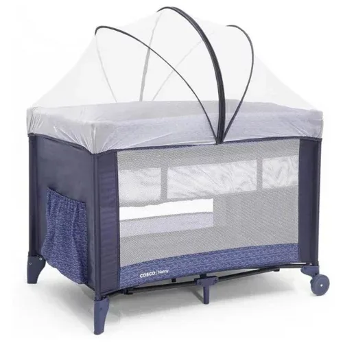 Cosco Kids, Berço Nanny, 0 a 18kg, Azul Rajado