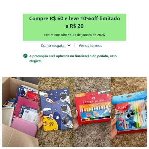 ‼️CUPOM EM PAPELARIA