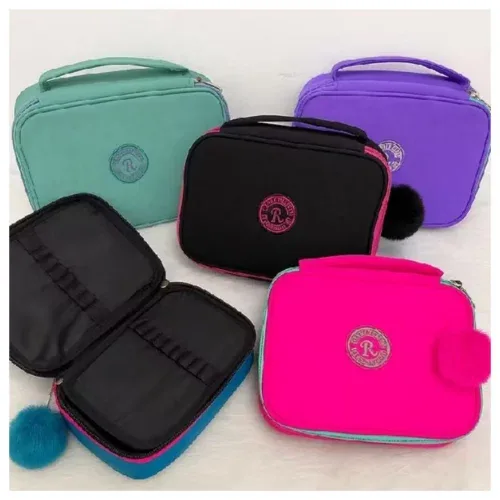 Estojo Escolar Box Organizador Papelaria Fofa Camadas Feminino Masculino Com Elásticos Criativo