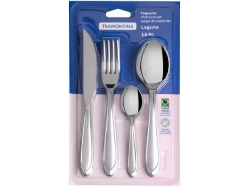 💎 Faqueiro Tramontina Inox 16 Peças Laguna