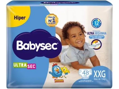 Fralda Babysec Galinha Pintadinha Ultrasec XXG Com 48 Unidades