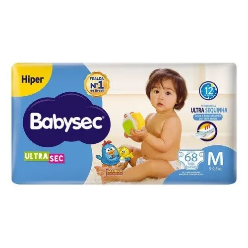 🛍️Fralda Babysec Ultrasec Galinha Pintadinha Tamanho M 68 Unid 🛍️Fralda Babysec Ultrasec Galinha Pintadinha Tamanho M 68 Unid