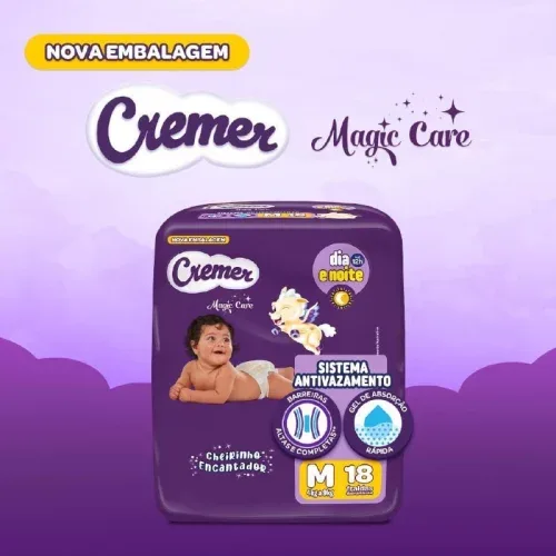 Fralda Cremer Jumbinho M 18 Unidades