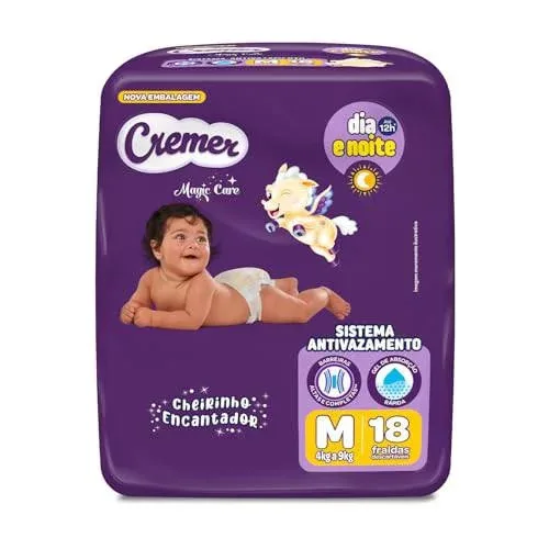 Fralda Cremer Jumbinho M 18 Unidades