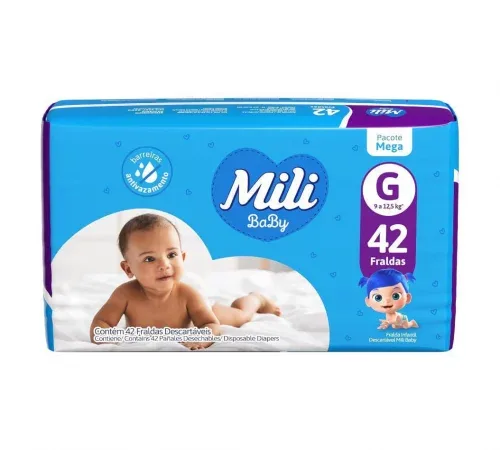 Fralda Mili Ultra Seca G 42 unidades