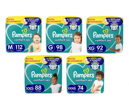 Fralda Pampers Confort Sec
