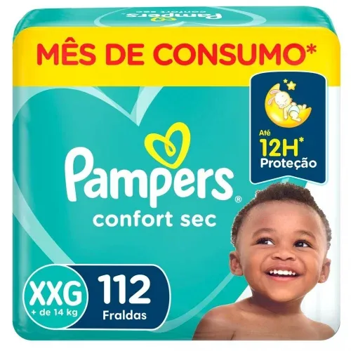 Fralda Pampers Confort Sec Jumbo Plus