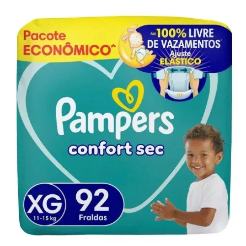 Fralda Pampers Confort Sec XG e XXG
