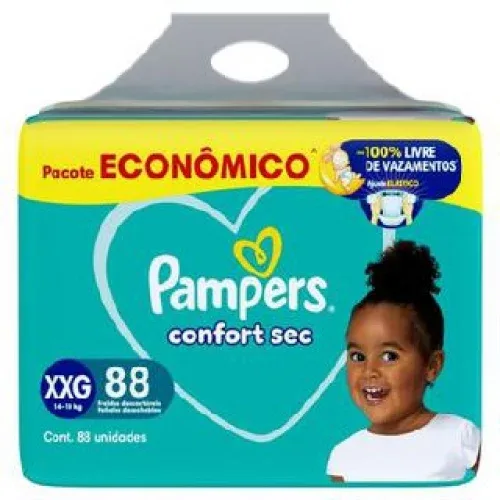 Fralda Pampers Confort Sec XXG 88 Unidades Fralda Pampers Confort Sec XXG 88 Unidades