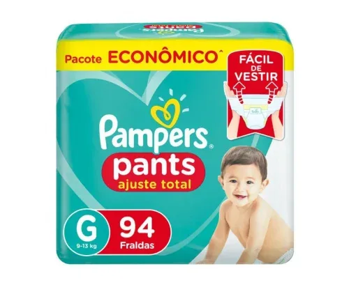 Fralda Pampers Pants Ajuste Total G 94 Unidades