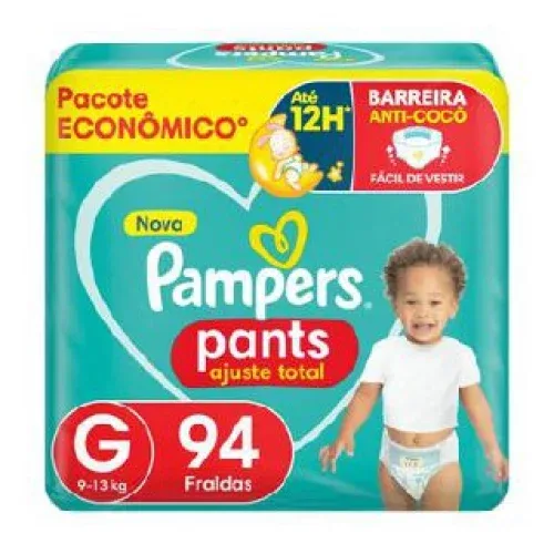 Fralda Pampers Pants Ajuste Total G 94 Unidades