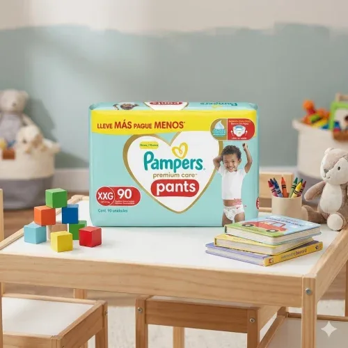 Fralda Pampers Pants Premium Care XXG com 90
