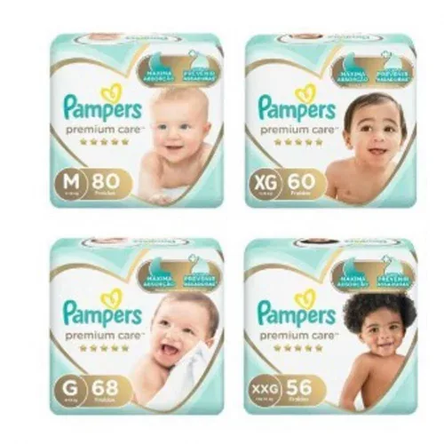Fralda Pampers Premium Care