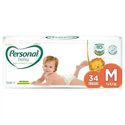 Fralda Personal Baby Premium Protection M 34 Un