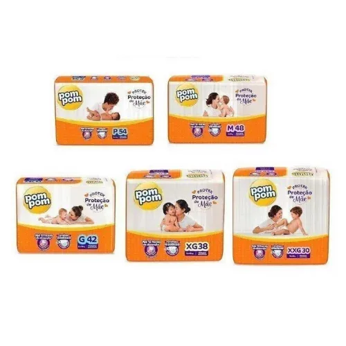 Fralda Pom Pom Derma Protek - P ao XG
