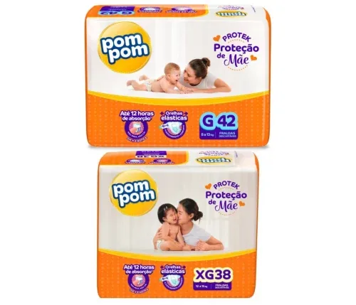Fralda Pom Pom Protek Proteção de Mãe