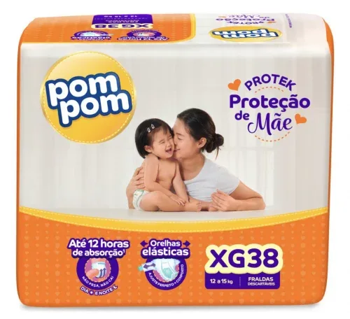 Fralda Protek Proteção De Mãe Mega XG 38 Unidades