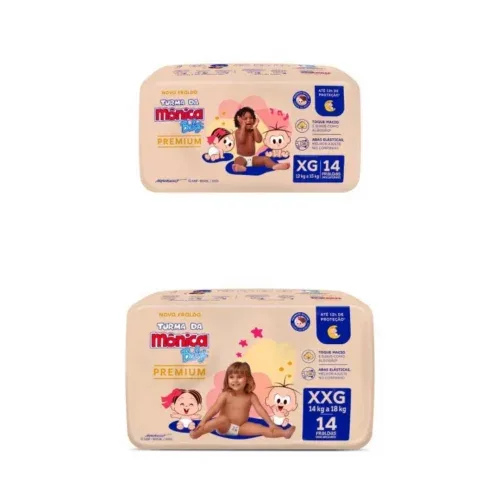 Fralda Turma da Mônica Baby Premium XG e XXG