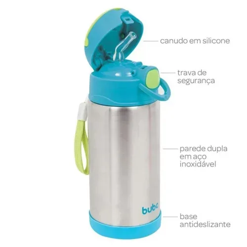 Garrafa Térmica Parede Dupla Buba 400ml