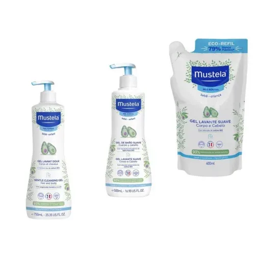 Gel Lavante Suave Mustela Bebê Corpo e Cabelo Gel Lavante Suave Mustela Bebê Corpo e Cabelo