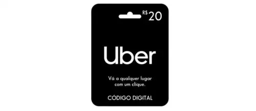 Gift Card Uber R$ 20 Digital