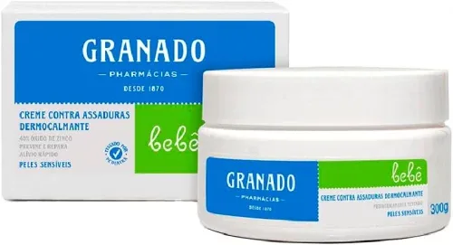 Granado Creme Assaduras Dermocalmante Bebê, Peles Sensíveis, 300g